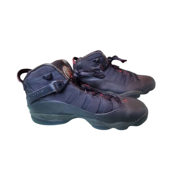 Nike Air Jordan 6 Rings LS Black Dark Army Red Sneakers Shoes Sz 12 main image 7